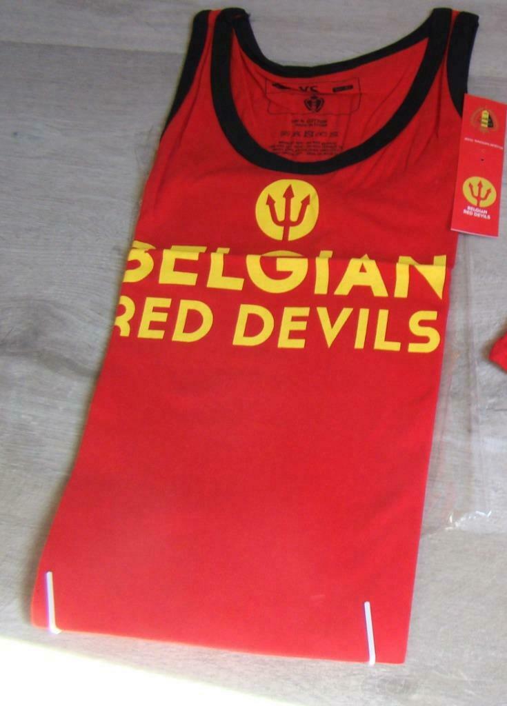Belgian Red Devils mouwloos shirt XS   - bloes Rode Duivels, Taille S, Enlèvement ou Envoi, Neuf, Maillot