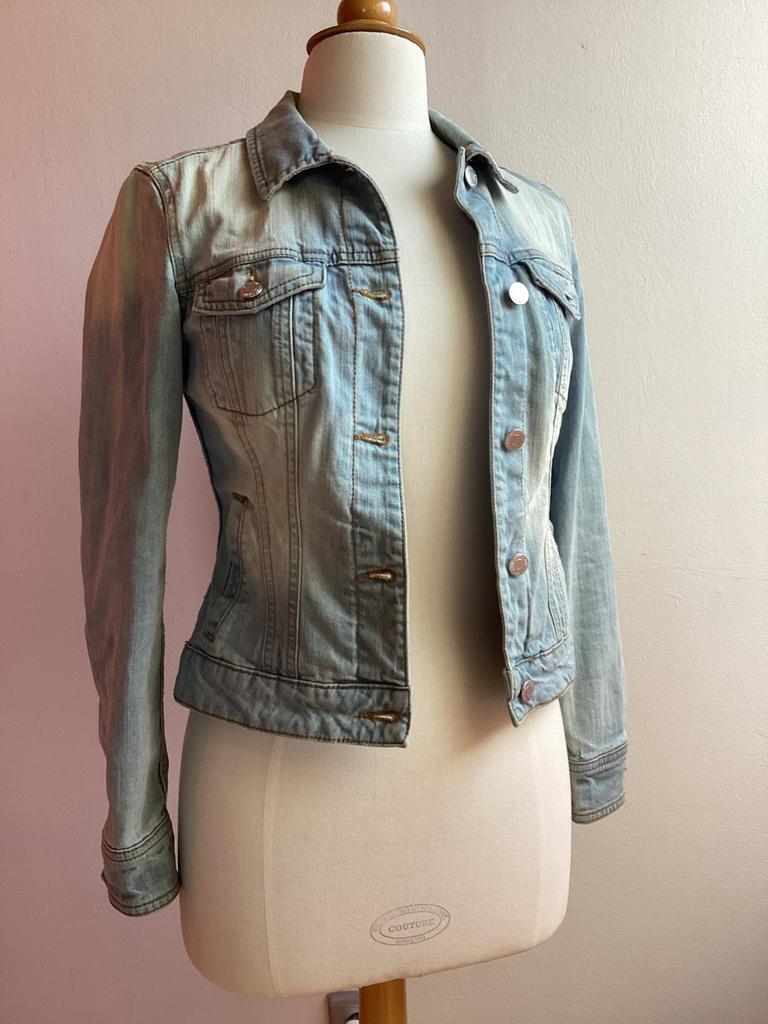 Jeansvest Mango xs, Mango, Blauw, Ophalen of Verzenden, Maat 34 (XS) of kleiner