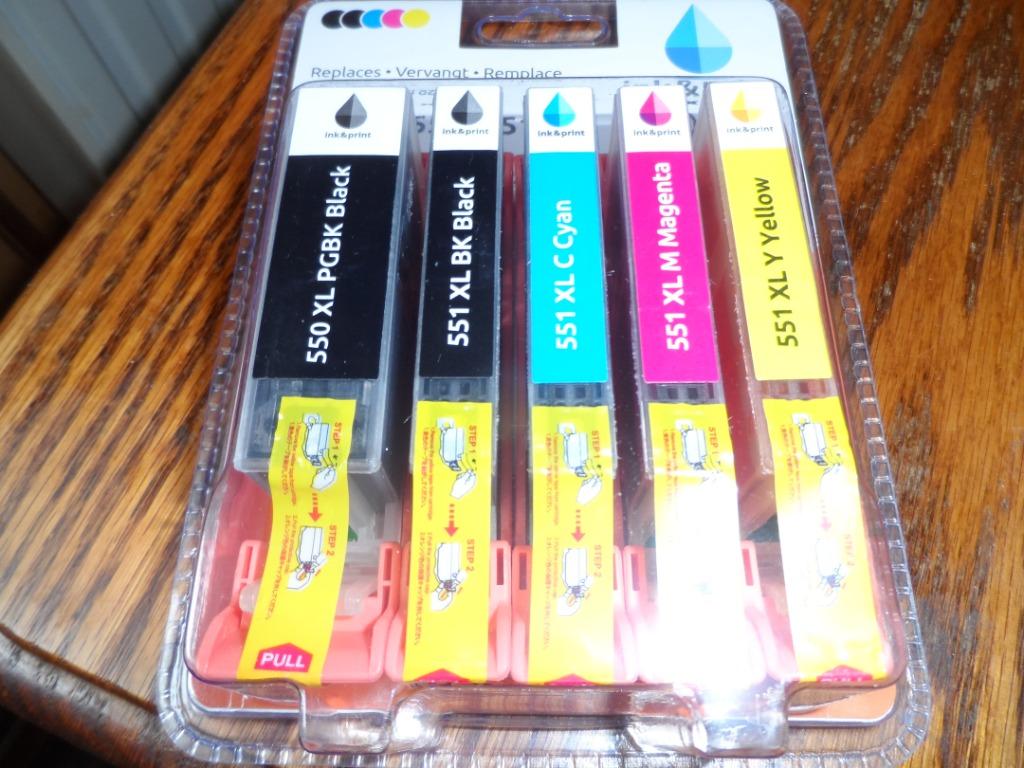 CANON Pixma 550XL/551XL 5 x Cartouches d'encre...., Ophalen of Verzenden, Nieuw