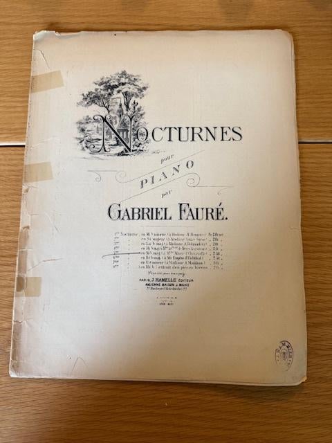 Gabriel Fauré – Nocturne nr. 5, Gebruikt, Klassiek, Ophalen of Verzenden, Artiest of Componist