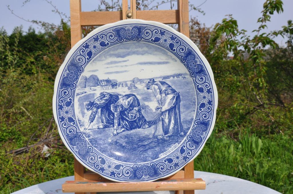 plat mural  delft  decor les glaneuses   (105), Enlèvement ou Envoi