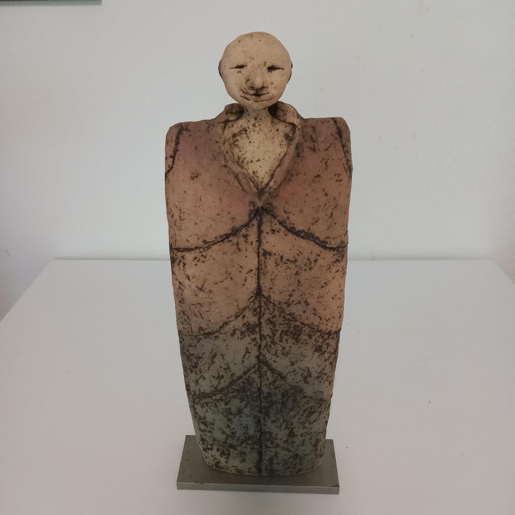 Uniek keramisch beeld – Willy Vansieleghem (42 cm), Ophalen, Zo goed als nieuw