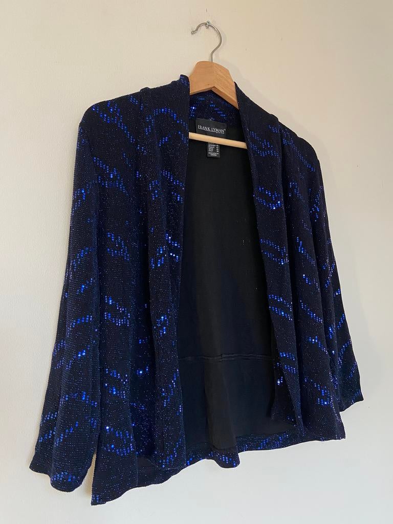 Frank lyman gilet, Ophalen of Verzenden, Zo goed als nieuw, Maat 38/40 (M), Blauw