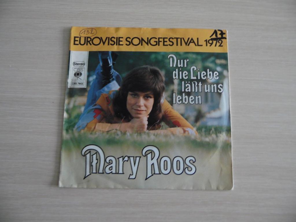 NUR DIE LIEBE LÄSST UNSLEBEN MARY ROOS EUROVISION 1972, Cd's en Dvd's, Vinyl | Overige Vinyl, Zo goed als nieuw, Overige formaten