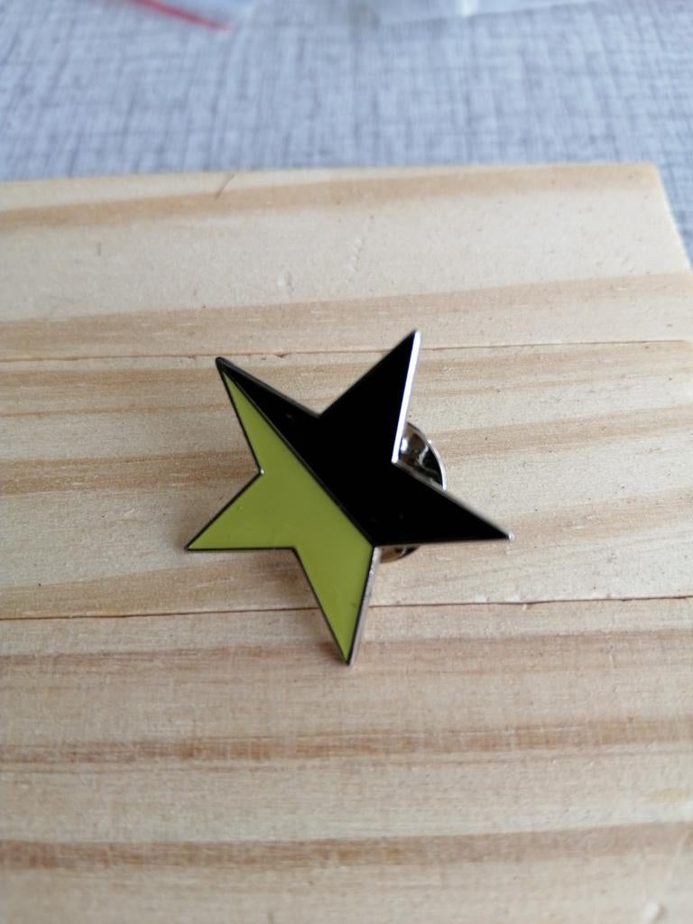 Vlaamse ster kleuren pin, Verzamelen, Militaria | Algemeen, Ophalen of Verzenden, Overige soorten, Lintje, Medaille of Wings