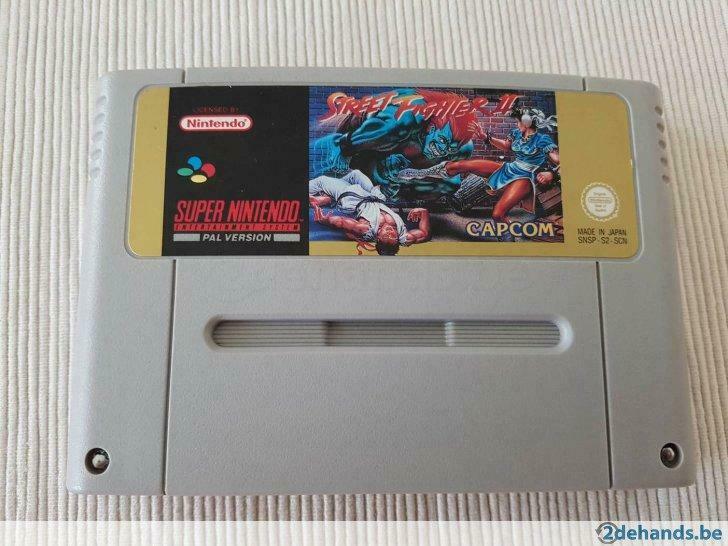 Super Nintendo (SNES) street  figther 2 capcom, Enlèvement ou Envoi, Utilisé
