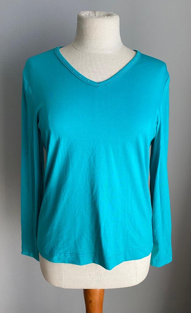 Groen topje met lange mouwen Betty Barclay maat 40, Taille 38/40 (M), Betty Barclay, Comme neuf, Manches longues