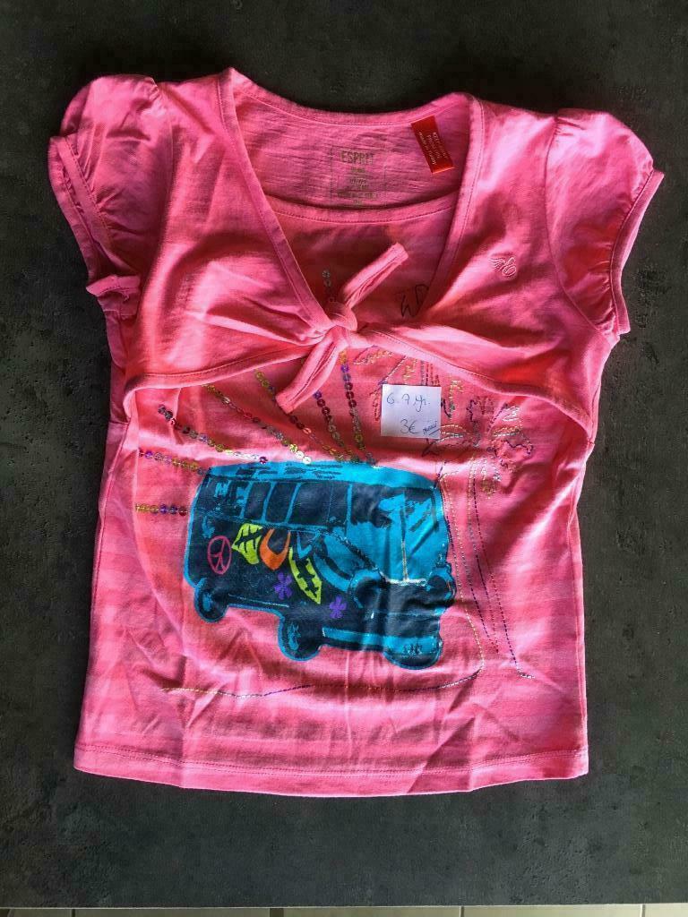 NIEUW - t-shirtje Esprit maat 116 - 122 roze, Kinderen en Baby's, Kinderkleding | Maat 116, Ophalen of Verzenden, Nieuw, Esprit