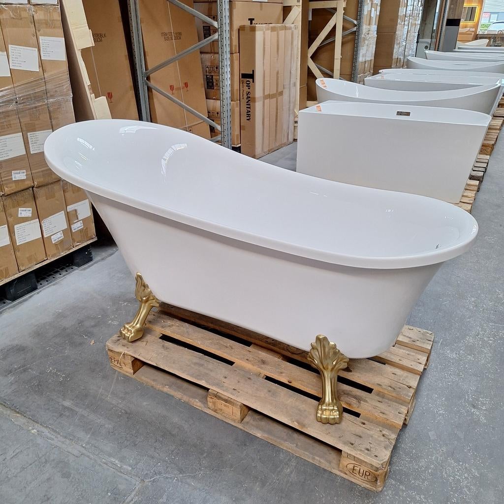 Klassiek bad met GOUDEN leeuwenpoten 170 x 78 x 81 cm nr135, Enlèvement ou Envoi, Neuf