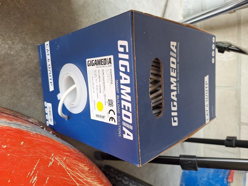 Rol utp cat6 kabel 100m gigamedia, Ophalen, Nieuw, Kabel of Snoer