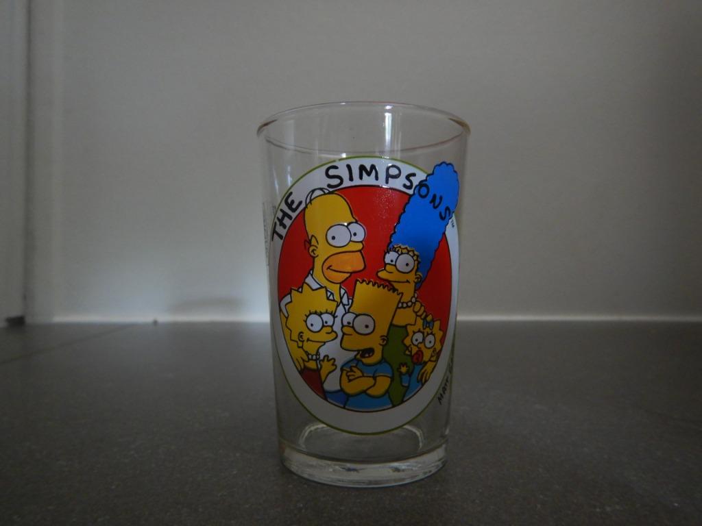 The Simpsons glazen, Verzamelen, Glas en Drinkglazen, Ophalen, Nieuw, Frisdrankglas