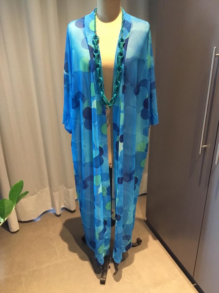 Prachtige kimono, NIEUW, maat 1 (42), Overige typen, Blauw, Maat 42/44 (L), Nieuw