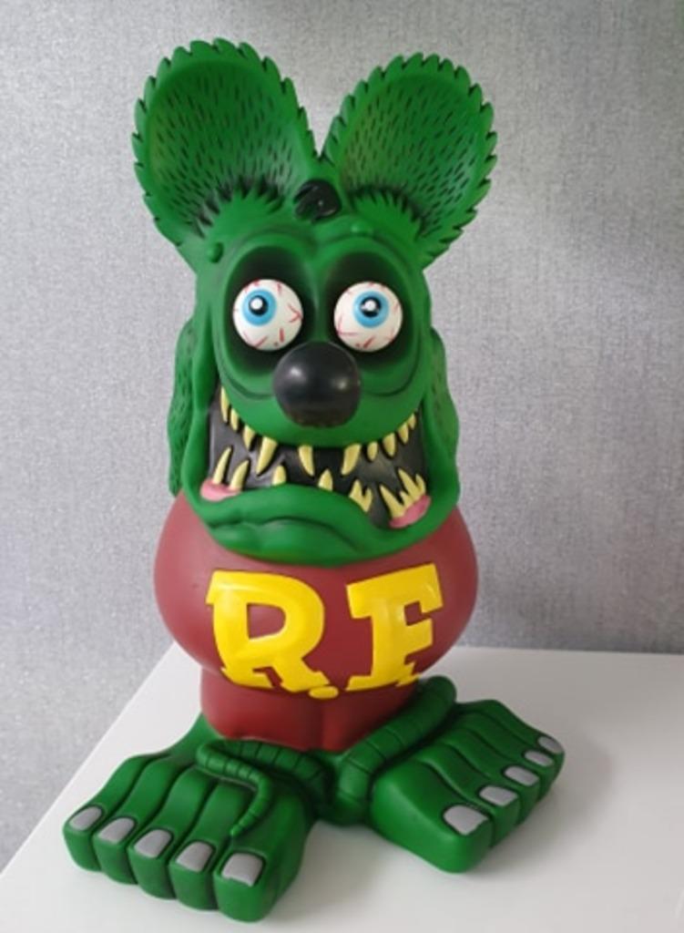 Rat Fink L decoratie beeld hotrod USA mancave garage, Verzamelen, Beelden en Beeldjes, Zo goed als nieuw, Overige typen, Ophalen of Verzenden
