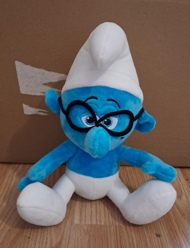 Knuffel peluche the Smurfs de Smurfen Brilsmurf 30cm nieuw, Enlèvement ou Envoi, Neuf, Schtroumpf à Lunettes
