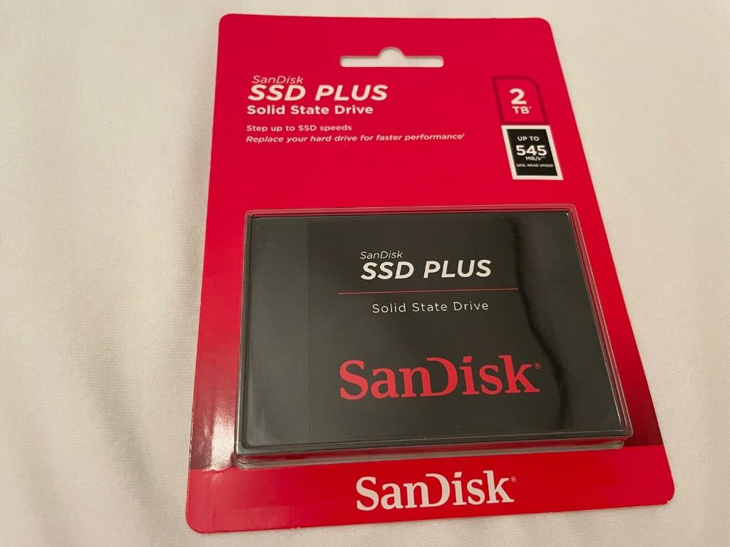 SanDisk SSD Plus 2TB - 2,5" interne SSD, Neuf, 2TB, Enlèvement ou Envoi, Sandisk