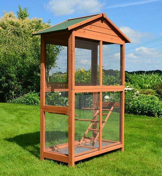 Volière XXL voliere de jardin voliere en bois exterieur NEUF, Dieren en Toebehoren, Verzenden, Nieuw