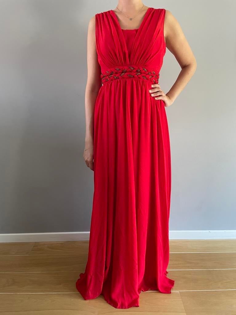 Robe de soirée longue rouge taille L, Rouge, Autre, Taille 38/40 (M), Enlèvement ou Envoi