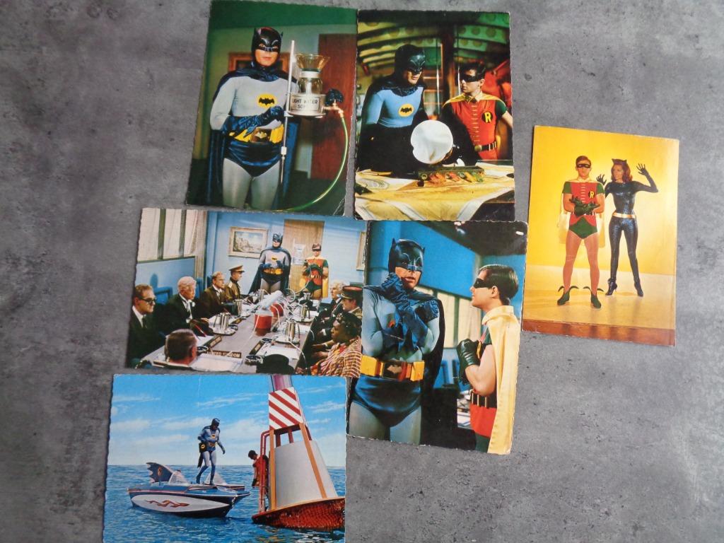 BATMAN SIXTIES adam west  OKEE 6X POSTKAARTEN, Ophalen of Verzenden