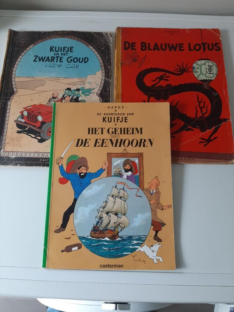 Strips 'Kuifje', Meerdere stripboeken, Ophalen of Verzenden, Gelezen