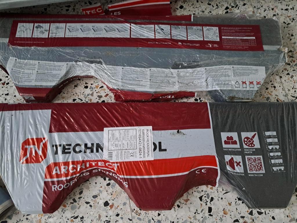 Asfaltdakpannen (shingels) + dampscherm 6m² NIEUW, Ophalen, Overige materialen, Zwart, Nieuw
