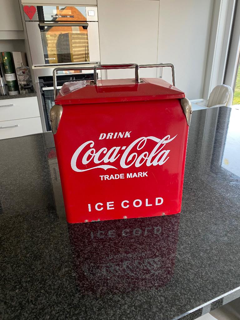 Oude frigobox Coca-Cola, Caravanes & Camping, Glacières, Enlèvement, Utilisé, Glacières