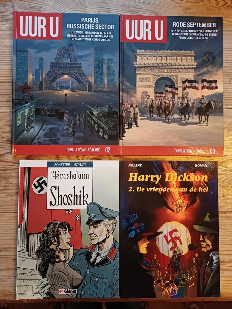 Lot van 61 oorlogsstrips - diverse reeksen - HC en sc, Plusieurs BD, Enlèvement ou Envoi