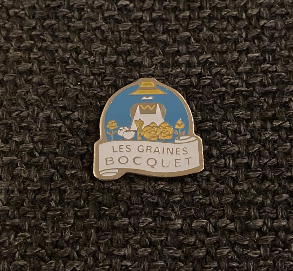 PIN - LES GRAINES BOCQUET - LEGUMES - JARDIN, Envoi, Utilisé, Marque, Insigne ou Pin's