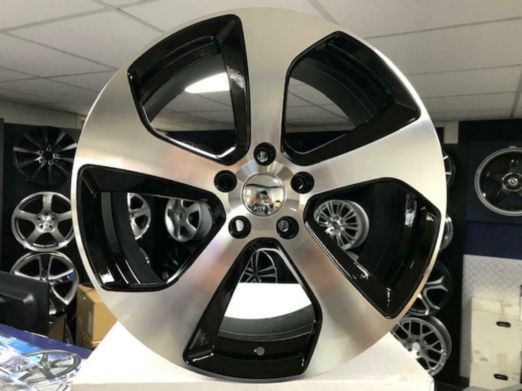 NIEUWE 18 inch 5x112 zwart polish aluminium sportwielenset, Autos : Pièces & Accessoires, Autres pièces automobiles, Audi, Ford