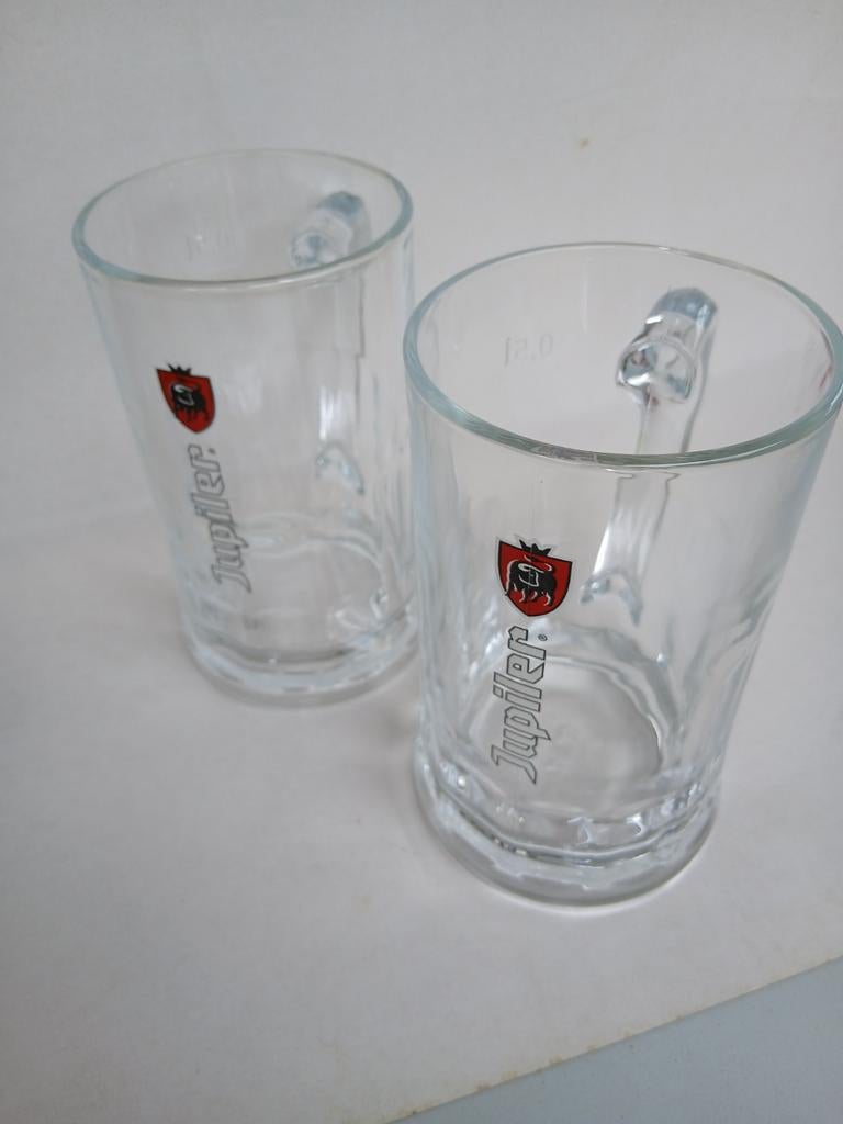 2 jupiler 0,5 liter glazen, Verzamelen, Glas en Drinkglazen, Ophalen of Verzenden, Zo goed als nieuw