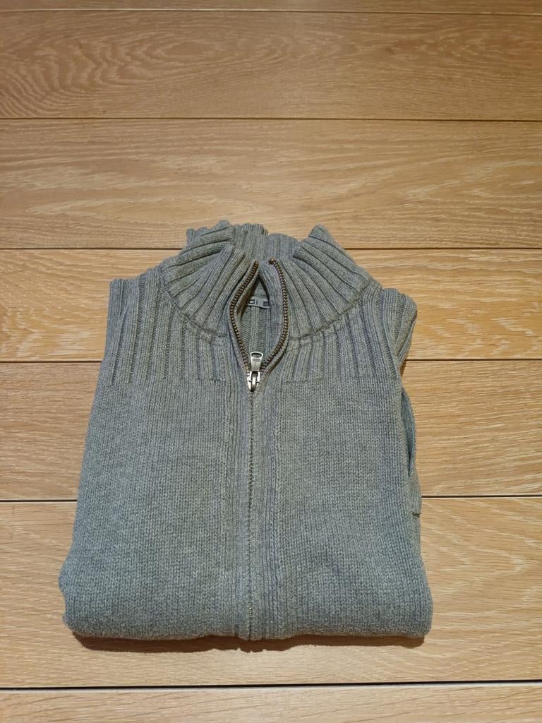 Gilet zippé gris Okaïdi taille 12ans, Garçon, Enlèvement ou Envoi, Comme neuf, Pull ou Veste