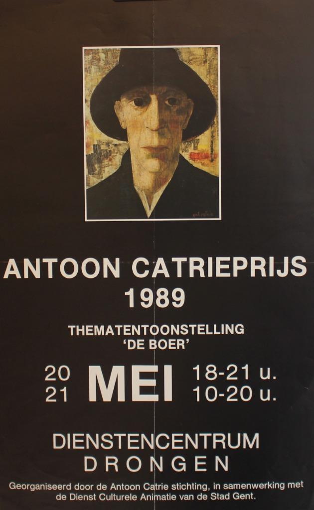 ANTOON CATRIEPRIJS 1989 AFFICHE, Ophalen of Verzenden