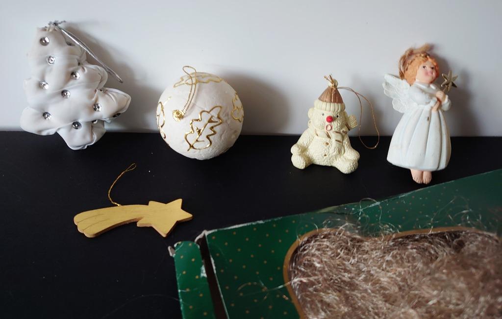 Kerstbal - kerstboom - beer - engel - ster - engelhaar, Ophalen of Verzenden, Gebruikt