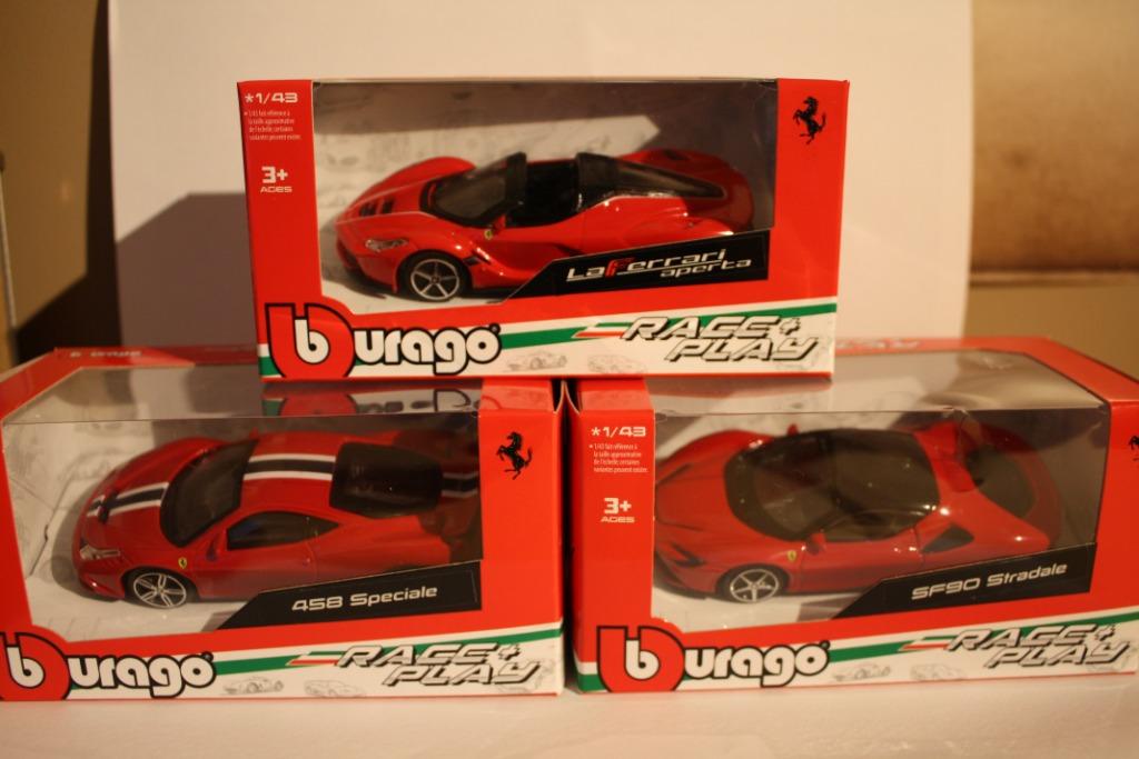 Ferrari 1/43 - BURAGO - 3x, Verzamelen, Ophalen of Verzenden, Nieuw, Auto's