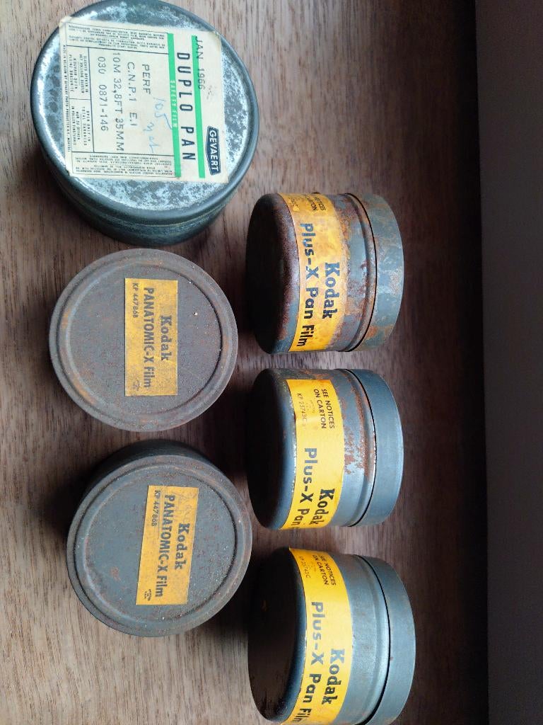 Metalen doosjes Kodak film, Enlèvement ou Envoi, 1940 à 1960, Autres types