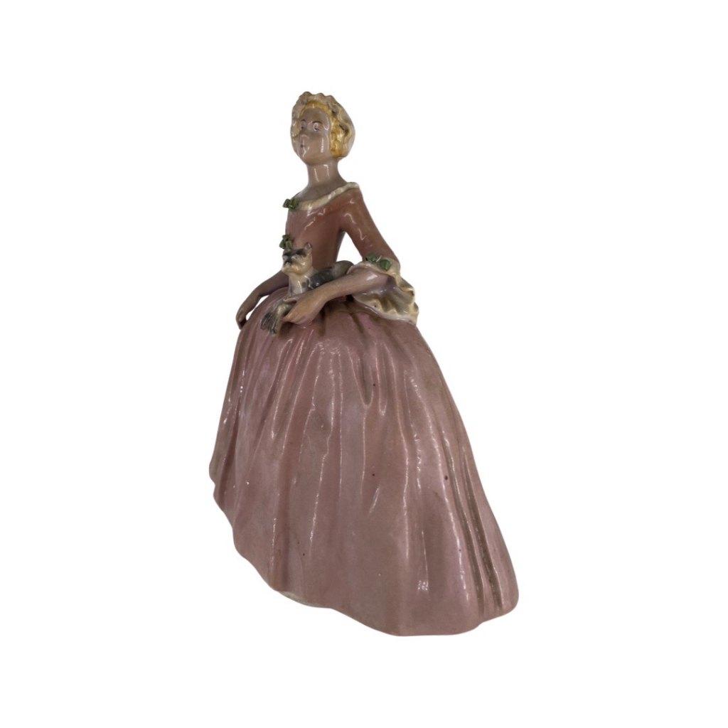 Dame met haar hond — Porcelaine de Paris 19e, Ophalen