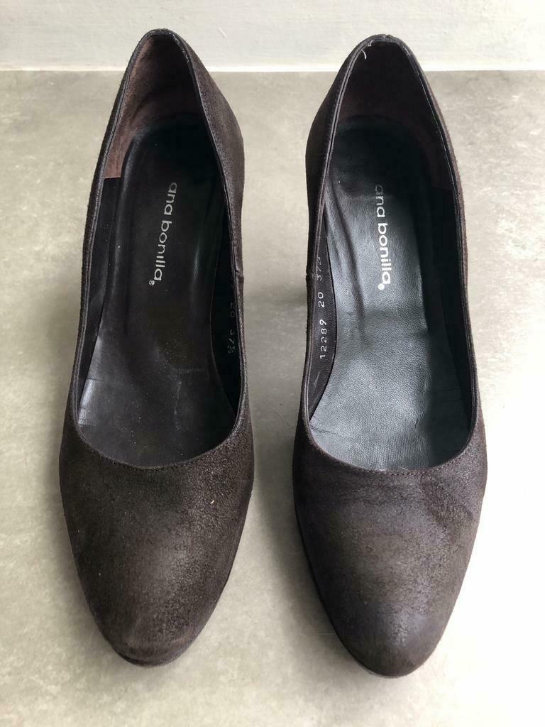 Bruin lederen pumps ANA BONILLA, Kleding | Dames, Schoenen, Ophalen of Verzenden, Gedragen, Bruin