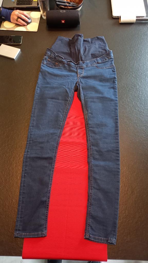Zwangerschapsbroek M, Kleding | Dames, Zwangerschapskleding, Maat 38/40 (M), Blauw, Ophalen of Verzenden, Zo goed als nieuw