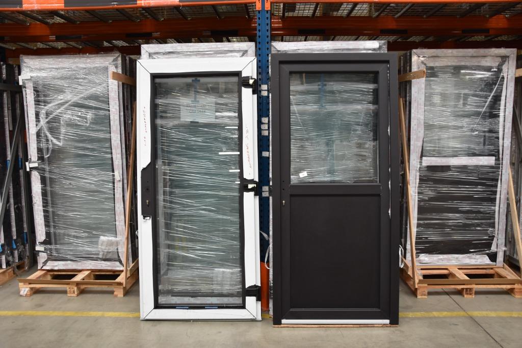 pvc deur, Mega stockverkoop, deuren, ramen, kozijn, pvc raam, Schuifdeur, Minder dan 200 cm, Ophalen of Verzenden, Glas