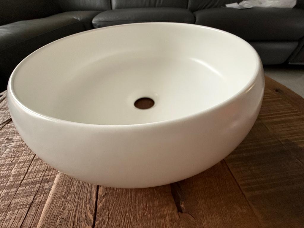 Vasque à poser porcelaine blanc mat, Enlèvement, Neuf, Lavabo ou Évier