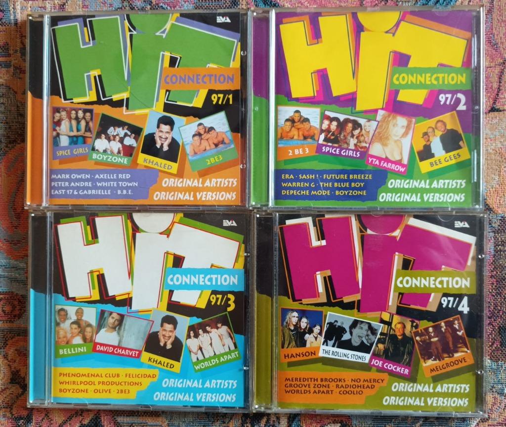 4 CD Hit connection 1997 dans les boîtes originales, CD & DVD, Enlèvement ou Envoi, Comme neuf