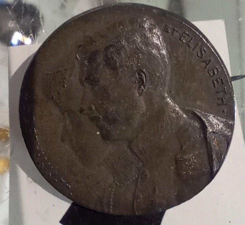 Gedenkpenning Albert - Elisabeth 1914, Verzamelen, Ophalen of Verzenden