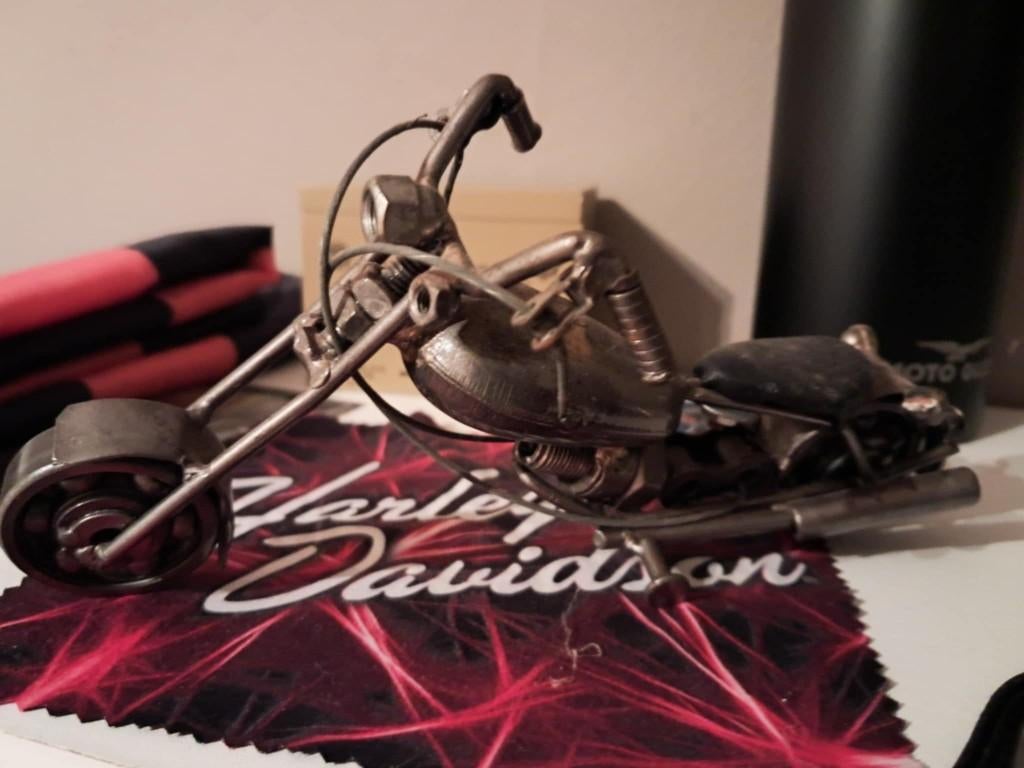 Metalen motorfiets, Verzamelen, Ophalen, Nieuw, Motoren