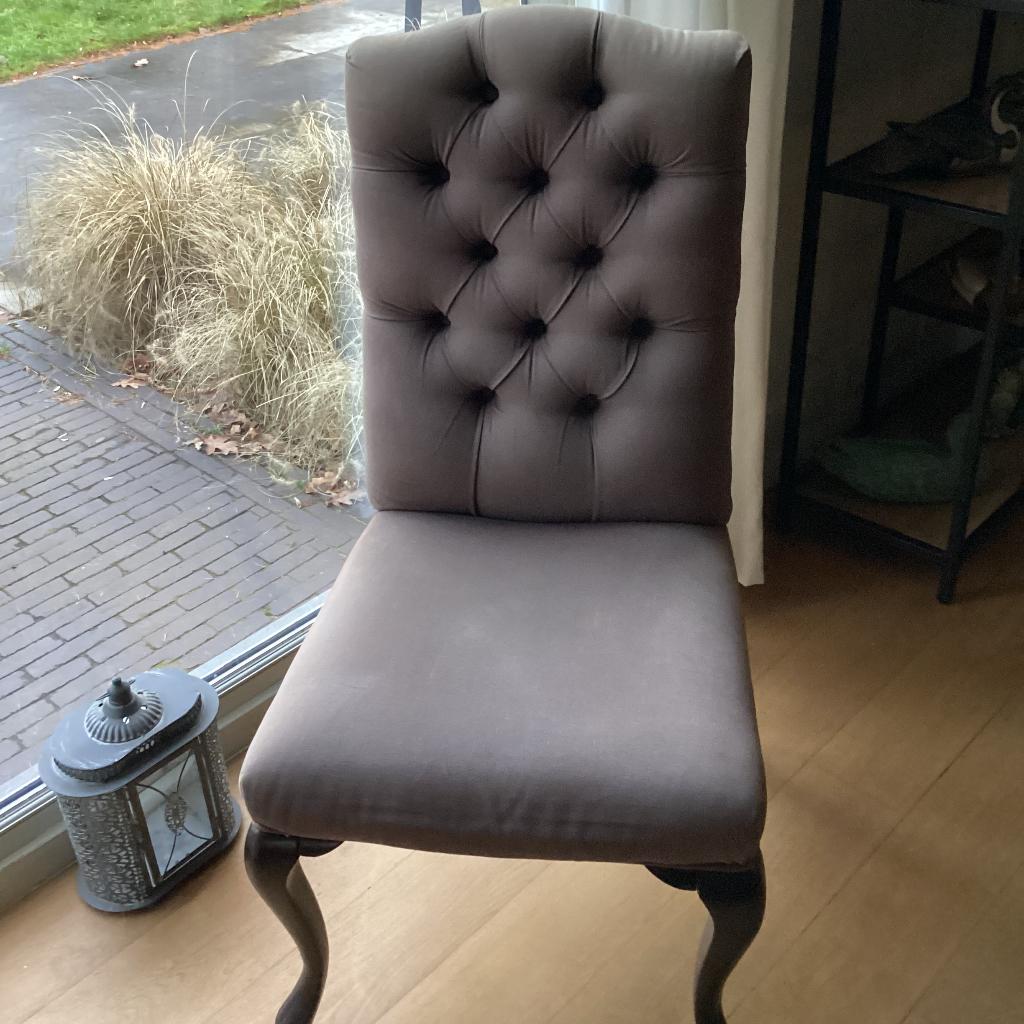 Eetkamer stoelen, Huis en Inrichting, Stoelen, Ophalen, Gebruikt, Bruin, Rustiek