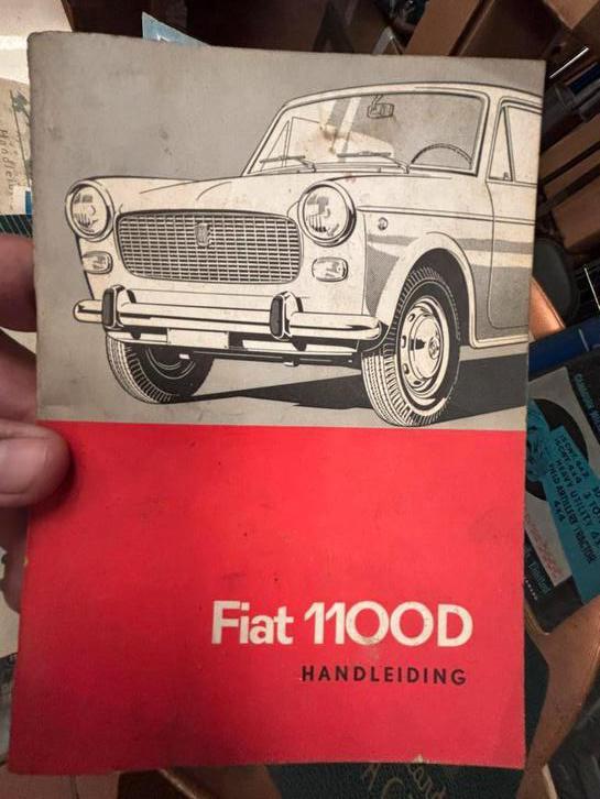 Handleiding voor de gebruiker Fiat 1100D, Ophalen of Verzenden
