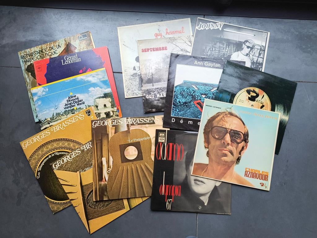 Lot Franstalige LP's, Ophalen, Gebruikt, 12 inch