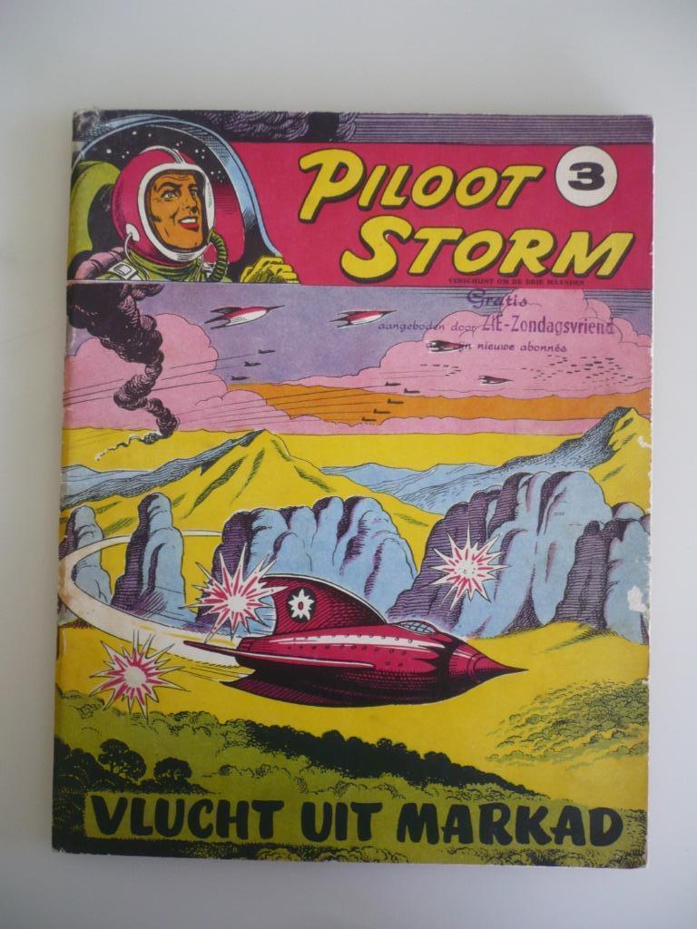 Piloot Storm ( 3 Vlucht uit Markad ) eerste druk 1956, Boeken, Gelezen, Eén stripboek, Henk Sprenger, Ophalen of Verzenden