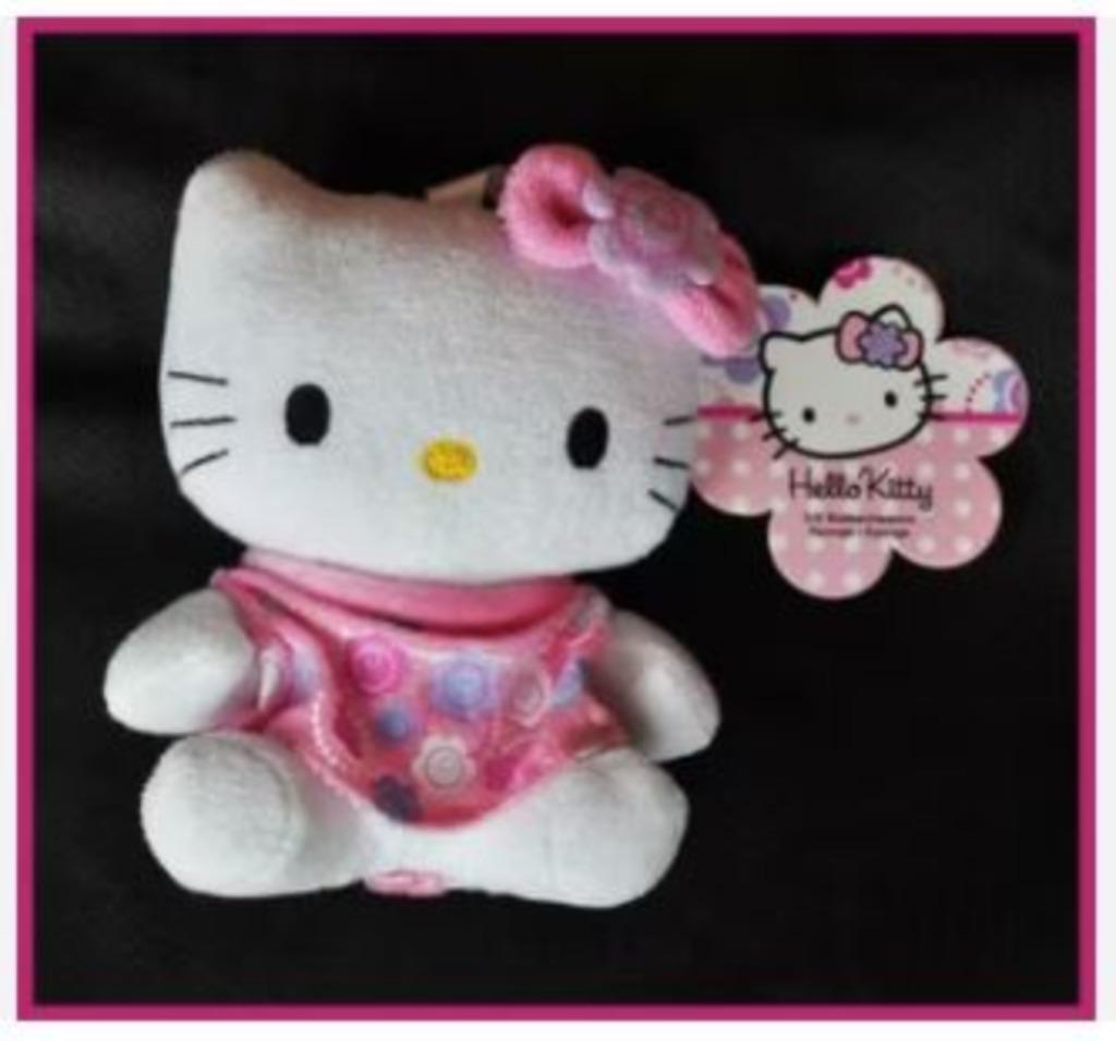 Hello Kitty spons + Kikker + Libelle, Enfants & Bébés, Jouets | Peluches, Neuf, Grenouille, Hello Kitty, Envoi