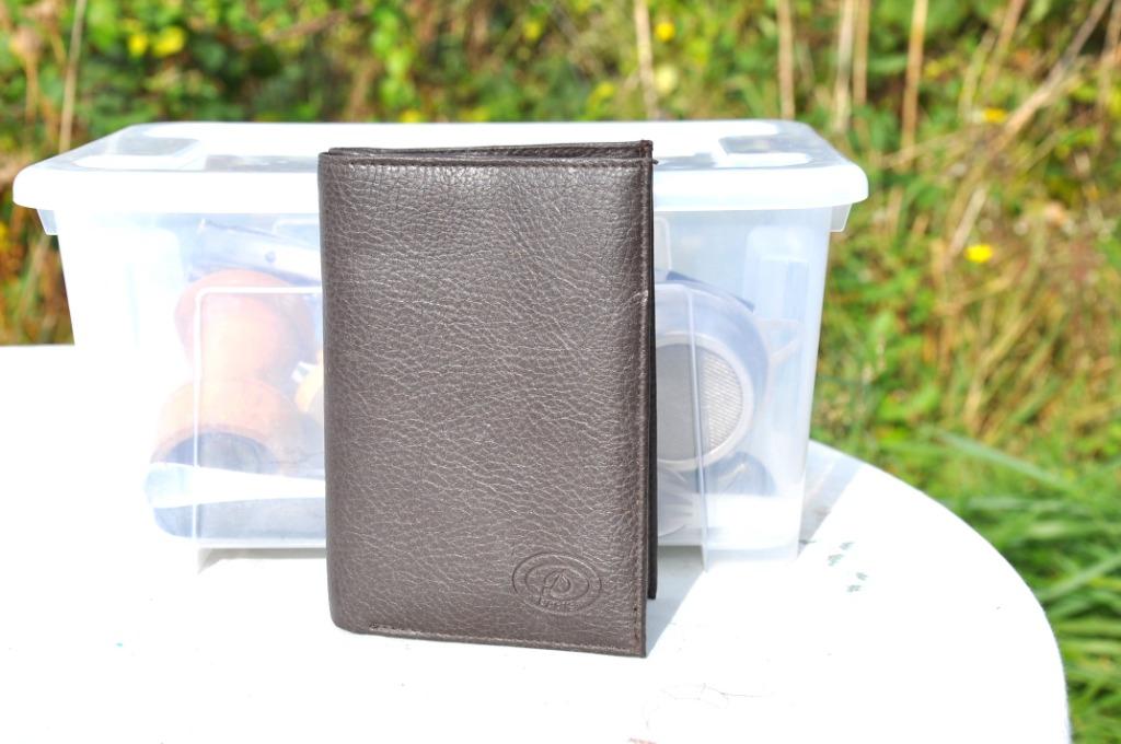 porte feuille homme imitation cuir brun foncé, Enlèvement ou Envoi, Comme neuf, Brun, Cuir