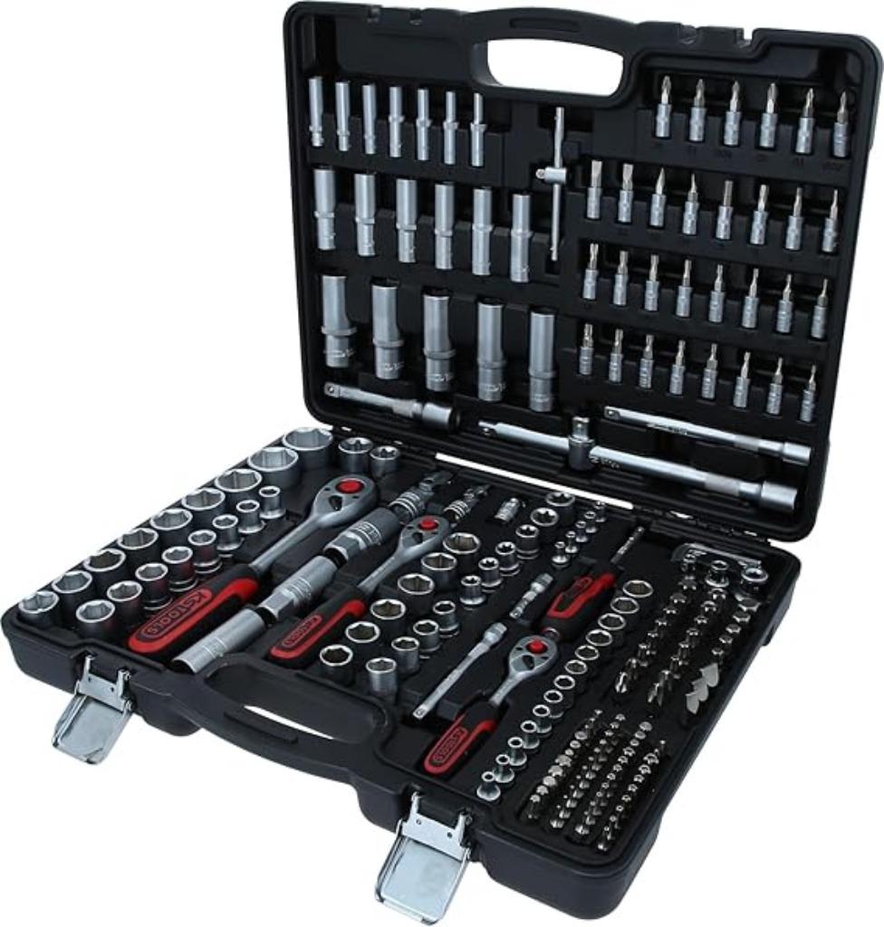 KS Tools Boîte à outils complète, clés à douille, FREE LEV, Envoi, Neuf