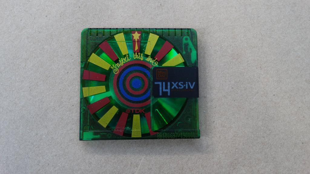Minidisc TDK XS-iV 74-Design Line GIROTONDO-état neuf 1/190K, Envoi